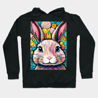 Rainbow Hare #004 Hoodie